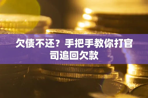 武汉欠债不还？手把手教你打官司追回欠款