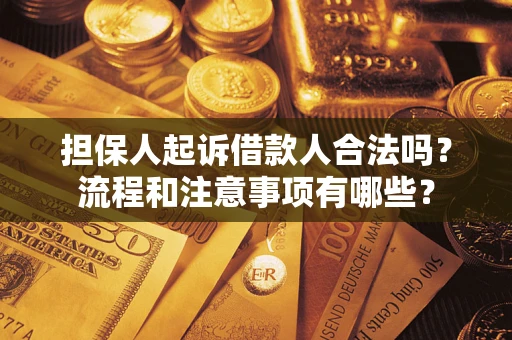 武汉担保人起诉借款人合法吗？流程和注意事项有哪些？