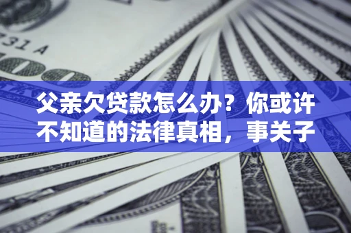 武汉父亲欠贷款怎么办？你或许不知道的法律真相，事关子女未来