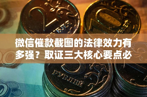 武汉微信催款截图的法律效力有多强？取证三大核心要点必须知道！