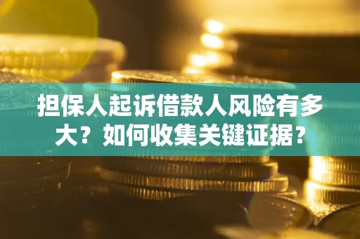 武汉担保人起诉借款人风险有多大？如何收集关键证据？