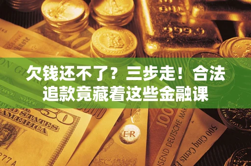 武汉欠钱还不了？三步走！合法追款竟藏着这些金融课