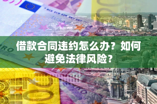 武汉借款合同违约怎么办？如何避免法律风险？