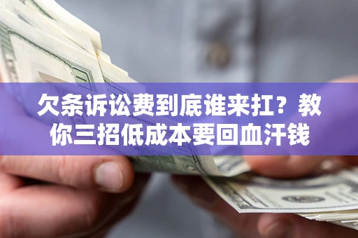 武汉欠条诉讼费到底谁来扛？教你三招低成本要回血汗钱